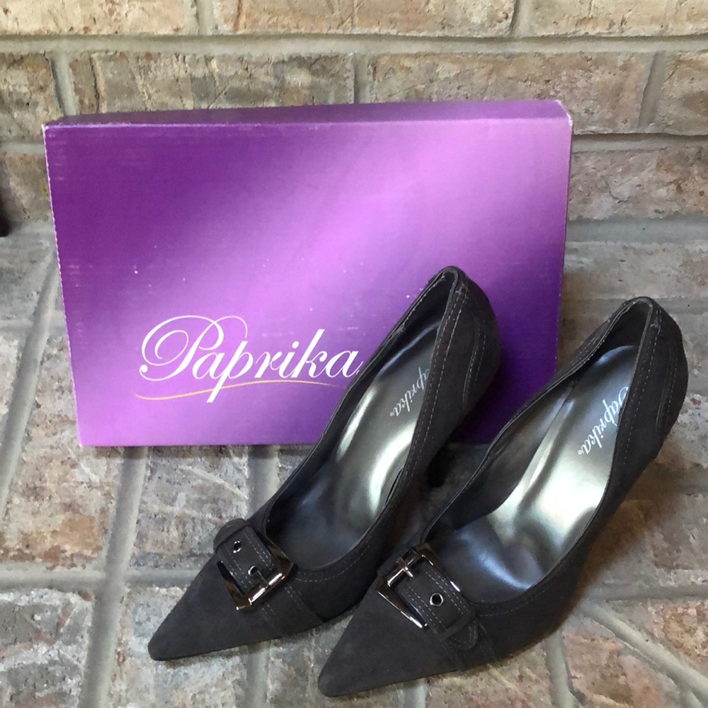 Paprika Suede Heels NWB